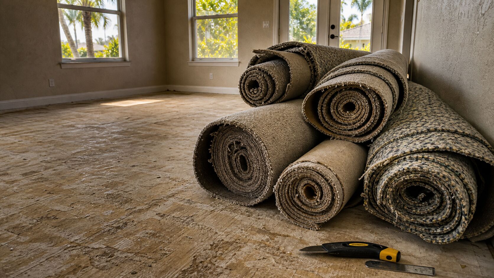 Carpet removal service in Bradenton FL — professional carpet tear-out and disposal